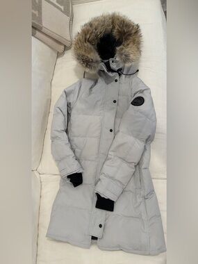 Canada Goose Shelburne parka women’s black label sliverbirch